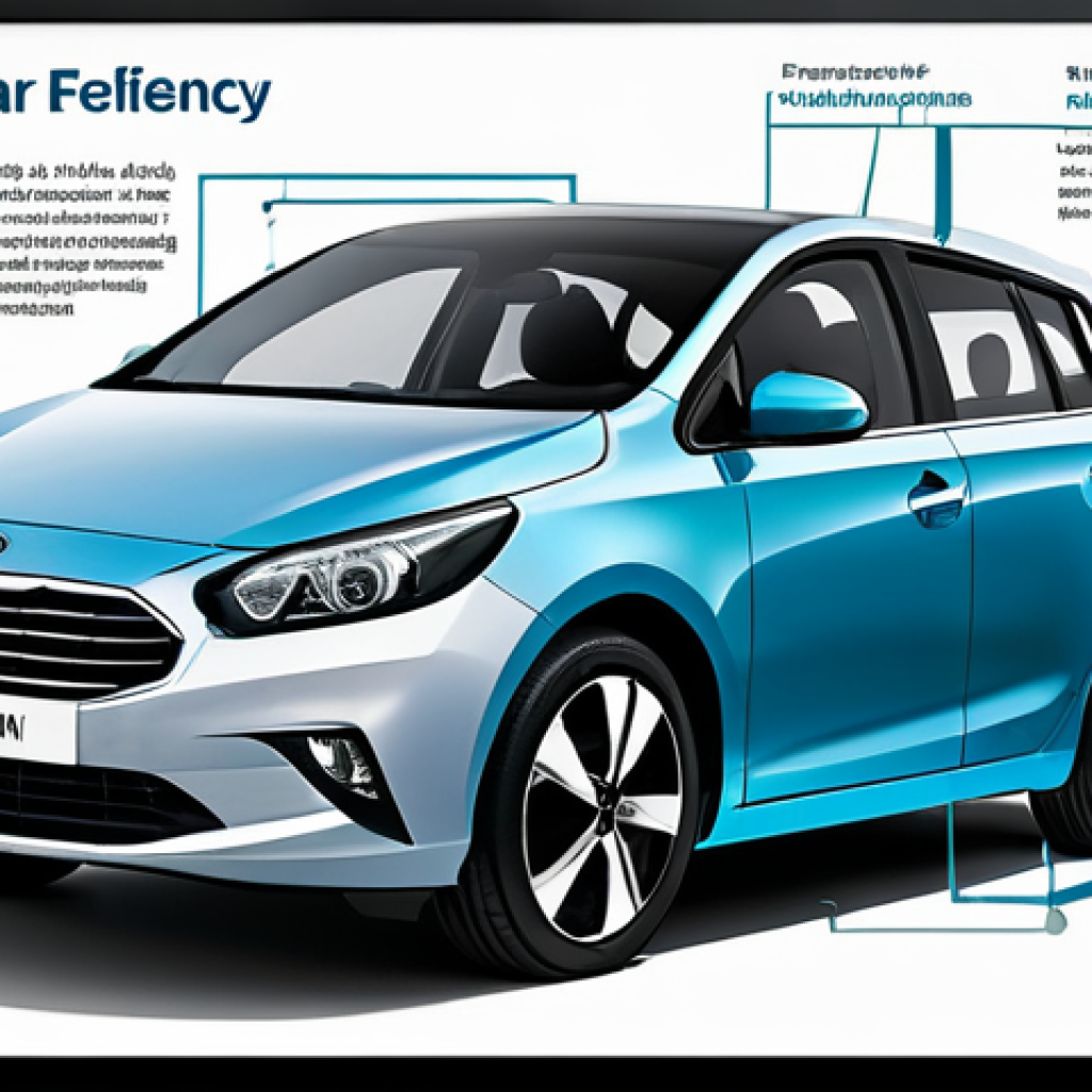 하이브리드차 연비 - Hybrid Car Efficiency Explained**

"A modern, clean infographic illustrating how a hybrid car's gaso...