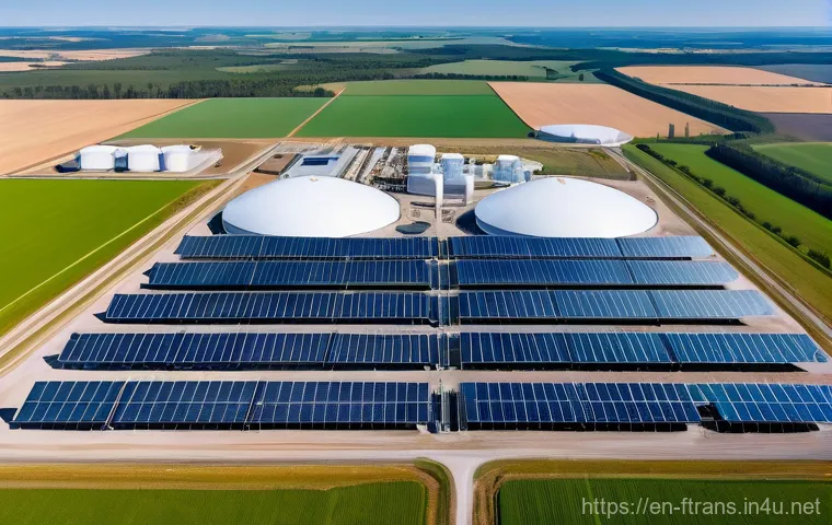 수소차 충전소 위치 - ---
**Image Prompt 3: Green Hydrogen Production Hub**
An expansive, high-angle aerial view of a st...