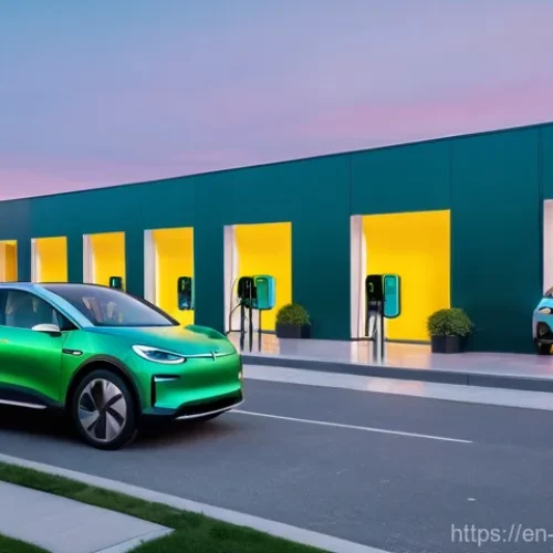 Home 14 전기차 시장 전망 - **Prompt: Urban Electric Harmony**
**Description:** A vibrant, futuristic cityscape at a pleasan...